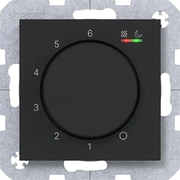 HAGER WAN5010BM telpas temperatūras regulators 230V