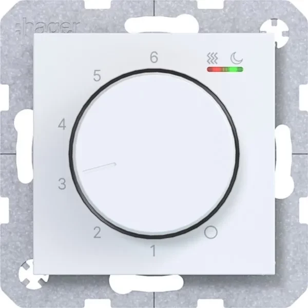 HAGER WAN5010WM telpas temperatūras regulators 230V/16A