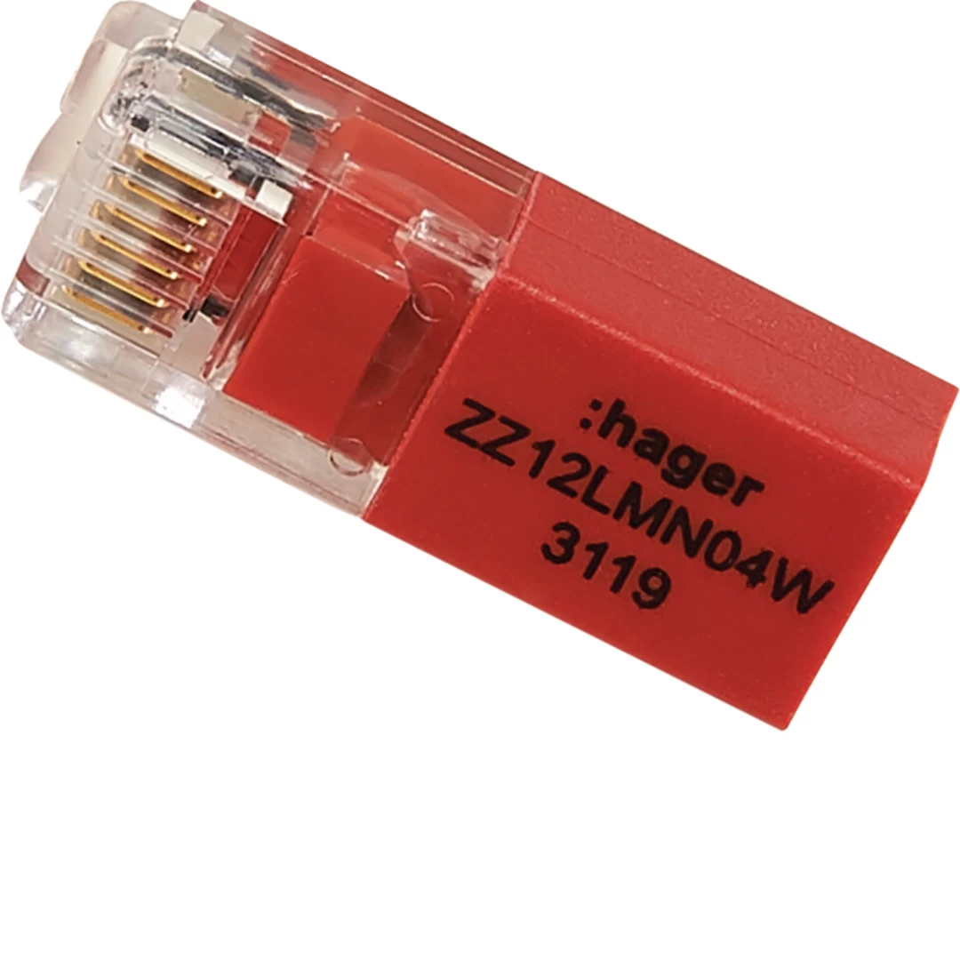 Hager ZZ12LMN04W gala rezistors RJ12 LMN