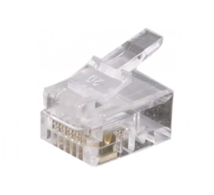 Exertis Connect RJ12 modulārais savienotājs plakanajam