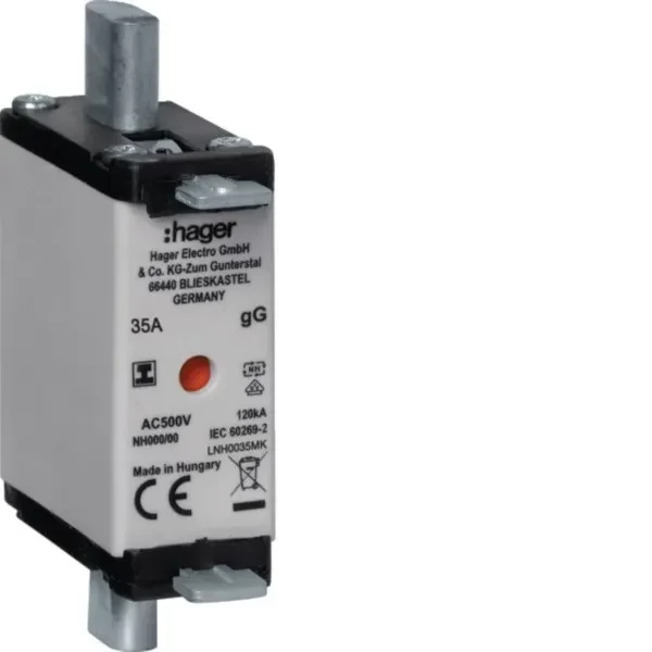 Hager NH drošinātāja ieliktnis LNH0035MK NH000