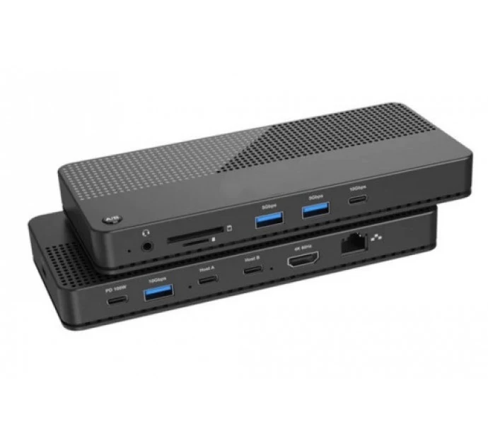 EXERTIS CONNECT KVM komutators ar dokstaciju