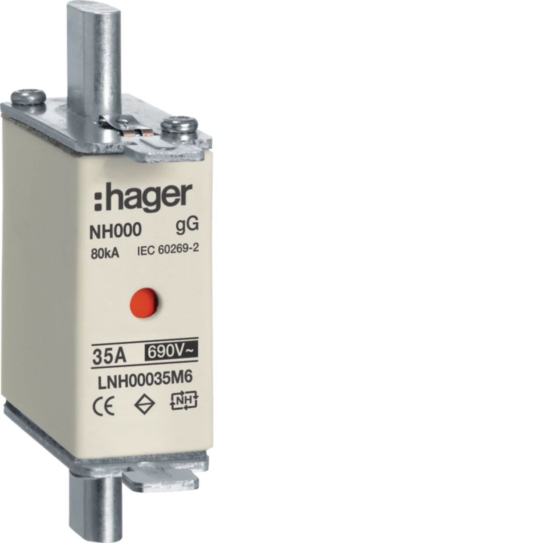 HAGER LNH00035M6 NH drošinātāja ieliktnis NH00