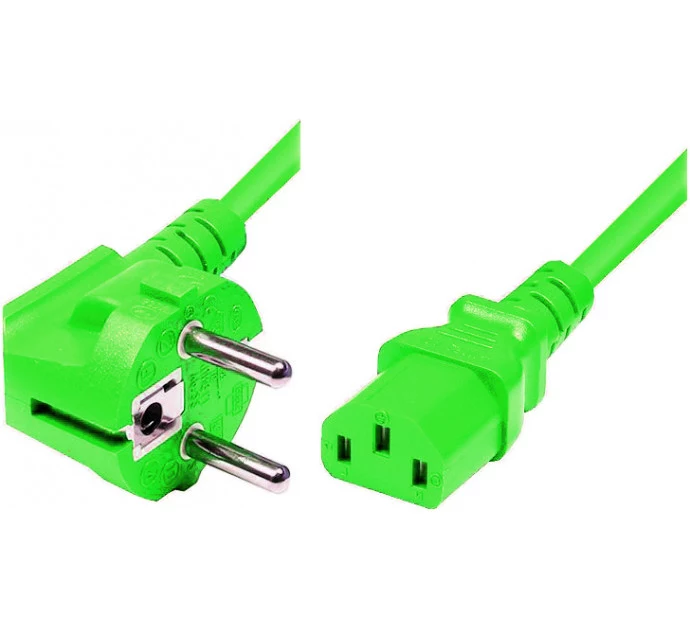 Exertis Connect barošanas kabelis, leņķiska Schuko
