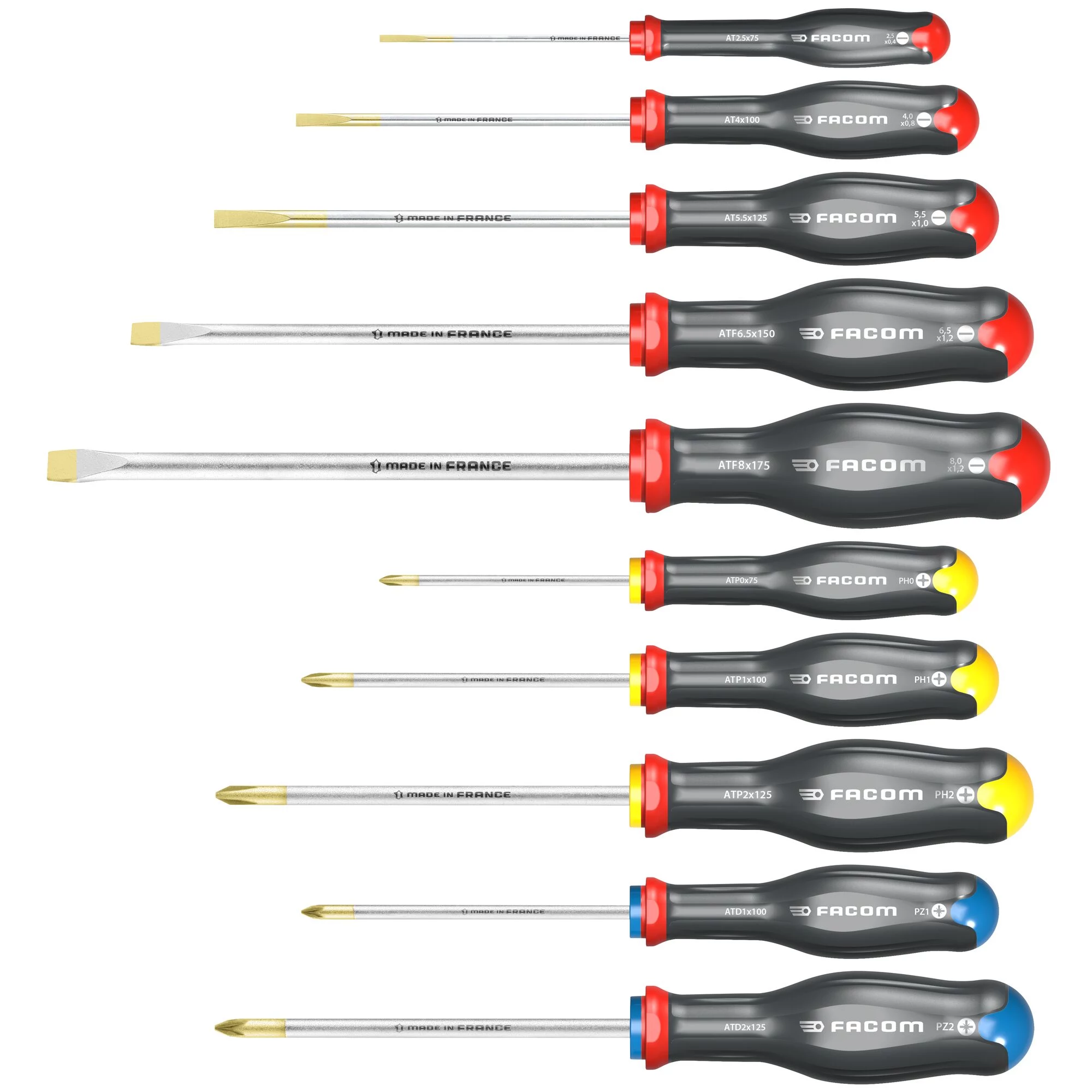 Facom Protwist® universālais skrūvgriežu komplekts 10
