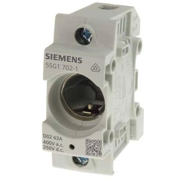 Siemens 5SG17021 D02 1-poligā drošinātāju pamatne