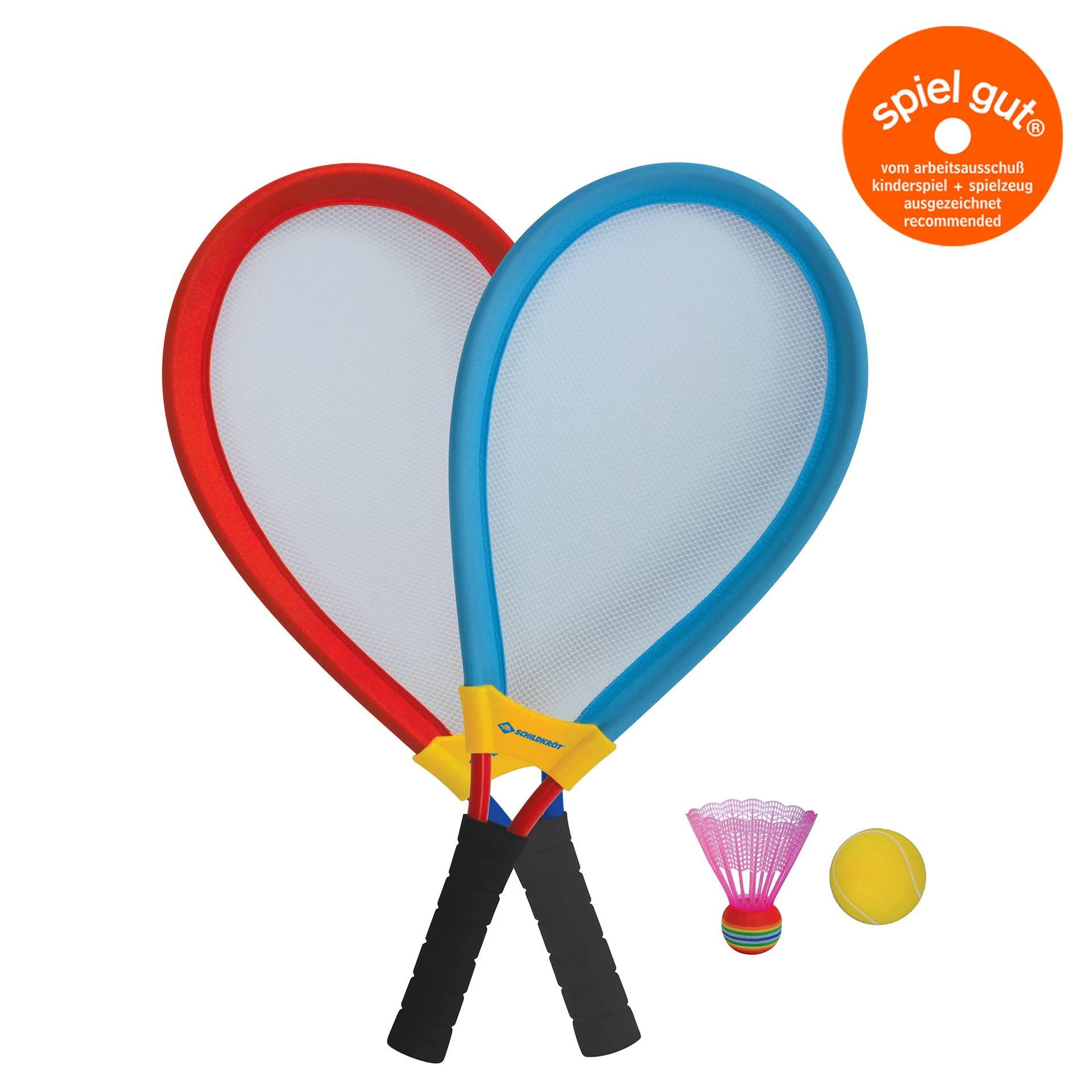 SCHILDKROT Giant Racket Set zili/sarkani milzu