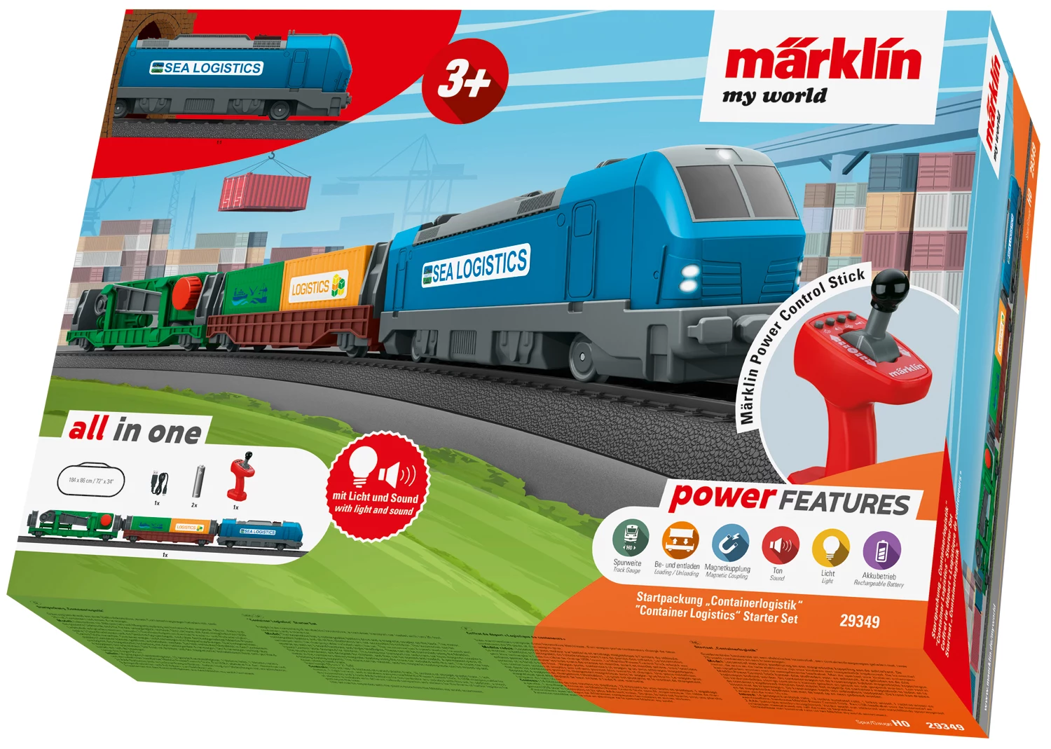 Märklin 29349 H0 starta komplekts Container