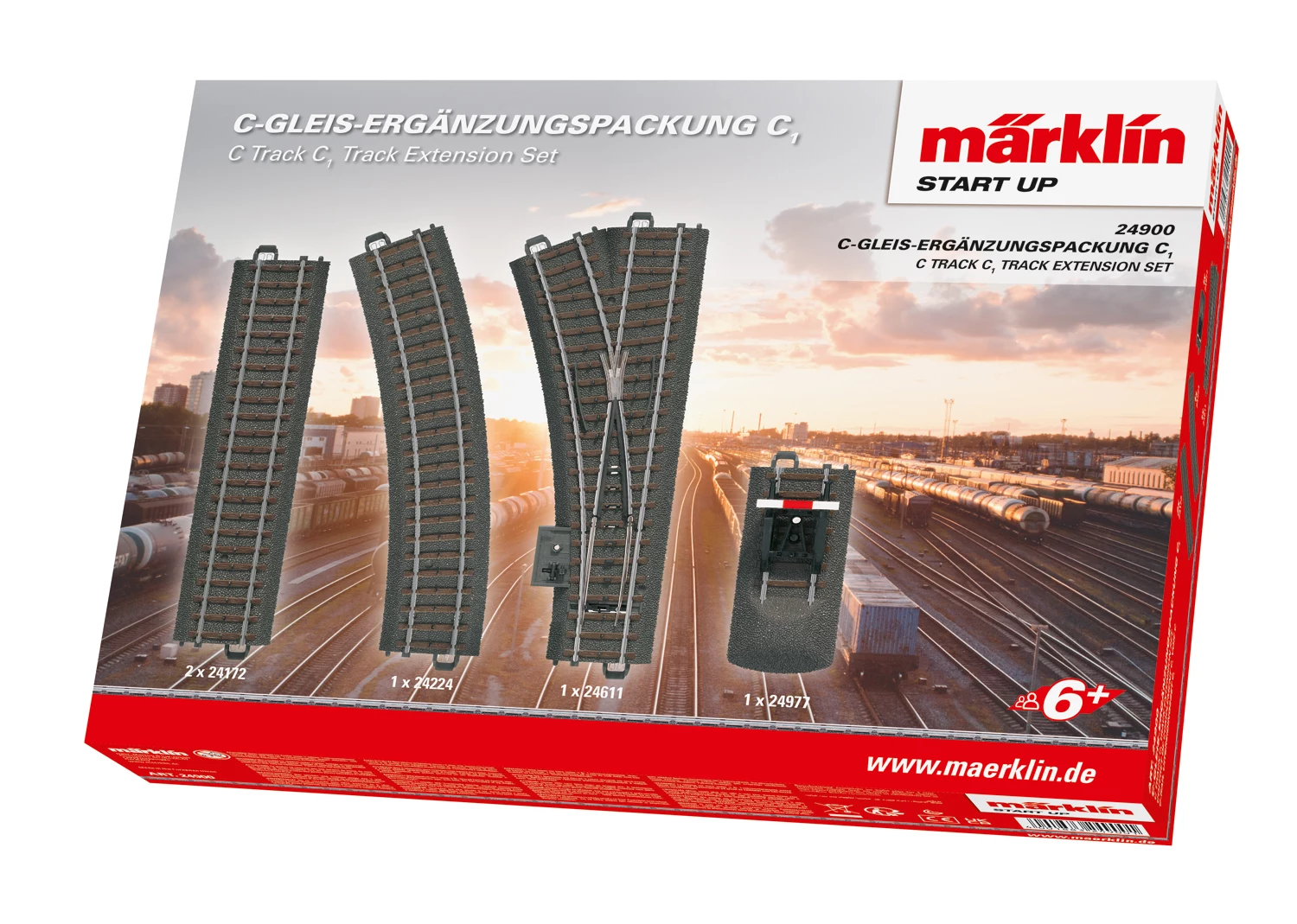 Märklin C-Track paplašinājuma komplekts C1 -