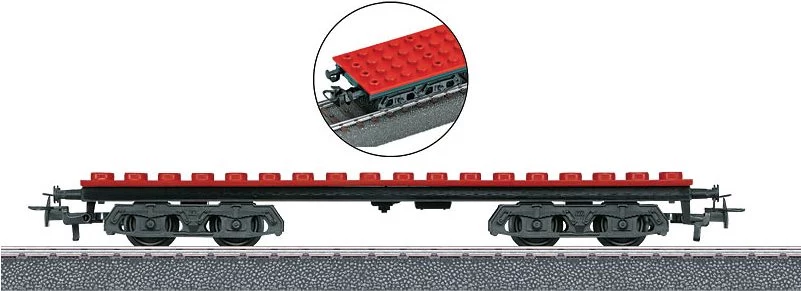 Märklin 44734 H0 būvklucīšu vagons, melns/sarkans