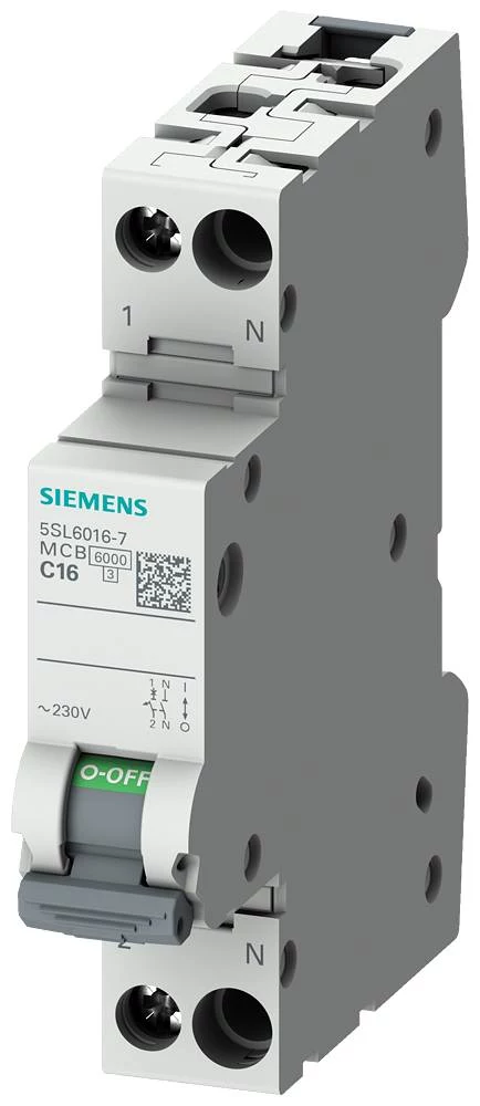 Siemens SENTRON 5SL6010-6 automātiskais slēdzis, 1P+N