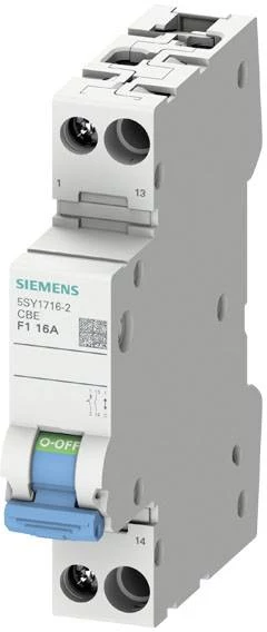 Siemens 5SY1710-2 1-poligais 1A Z-raksturlīknes automātiskais