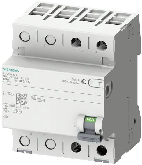Siemens SENTRON 5SV3321-4 diferenciālās strāvas aizsardzības