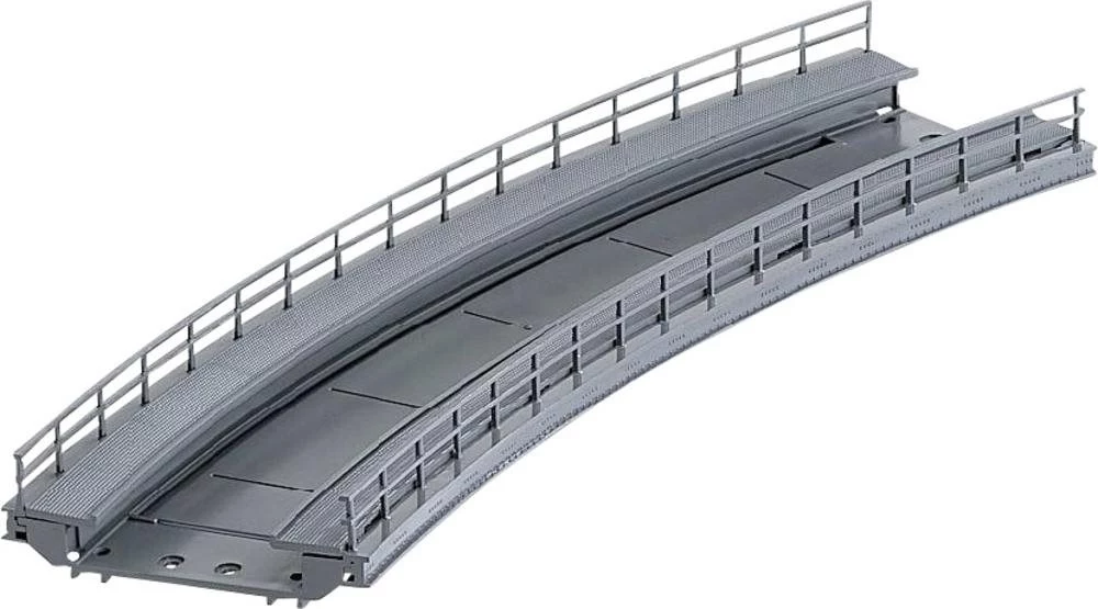 Märklin izliektais uzbrauktuves posms tilta balstam