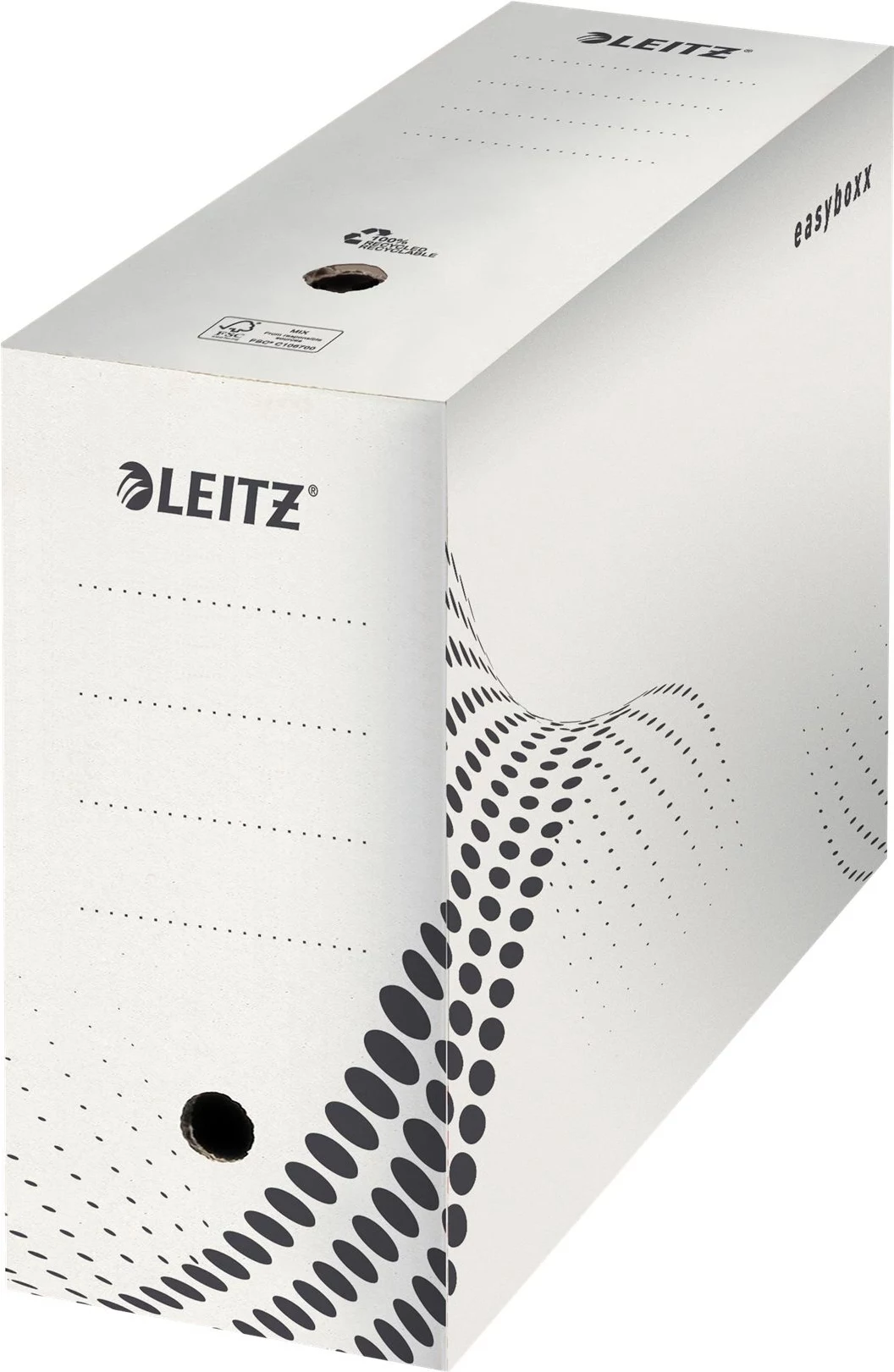 LEITZ easyboxx arhīva kaste, balta, 150