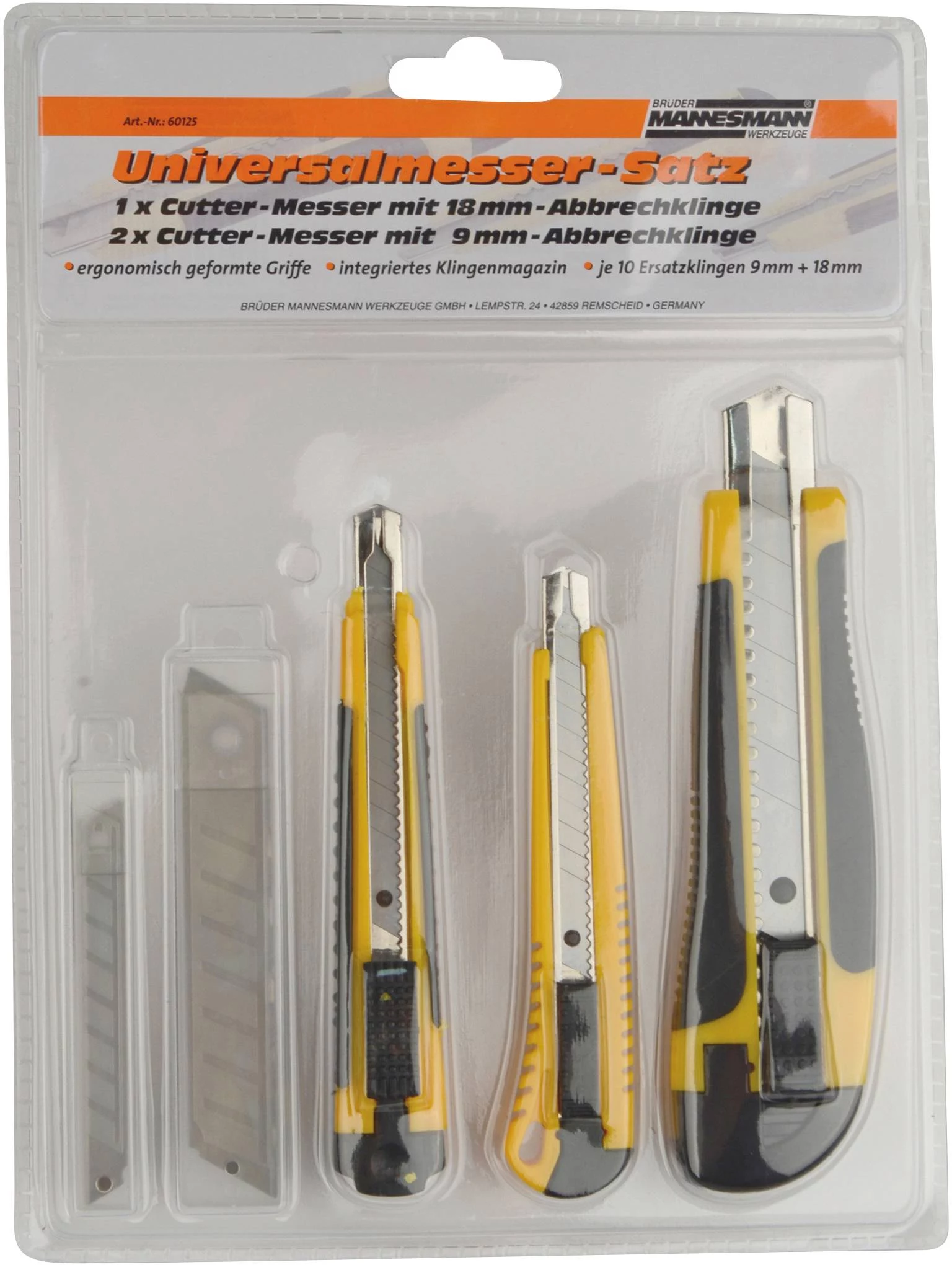 Brüder Mannesmann Universālais nažu komplekts M60125