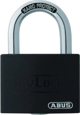 ABUS myLock T65AL/40 melna piekaramā atslēga