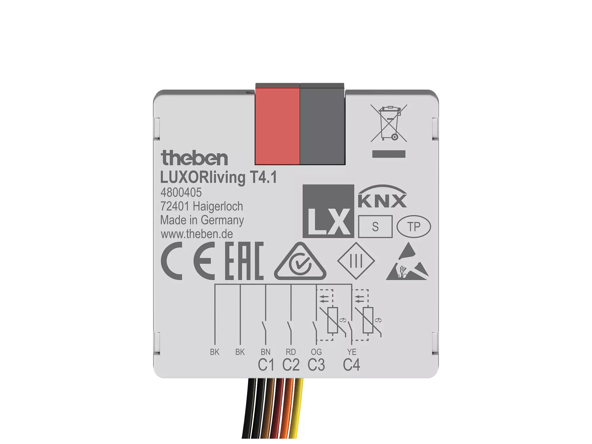 Theben LUXORliving T4.1 spiedpogu interfeiss
