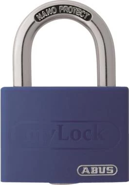 ABUS myLock T65AL/40 zilā alumīnija piekaramā