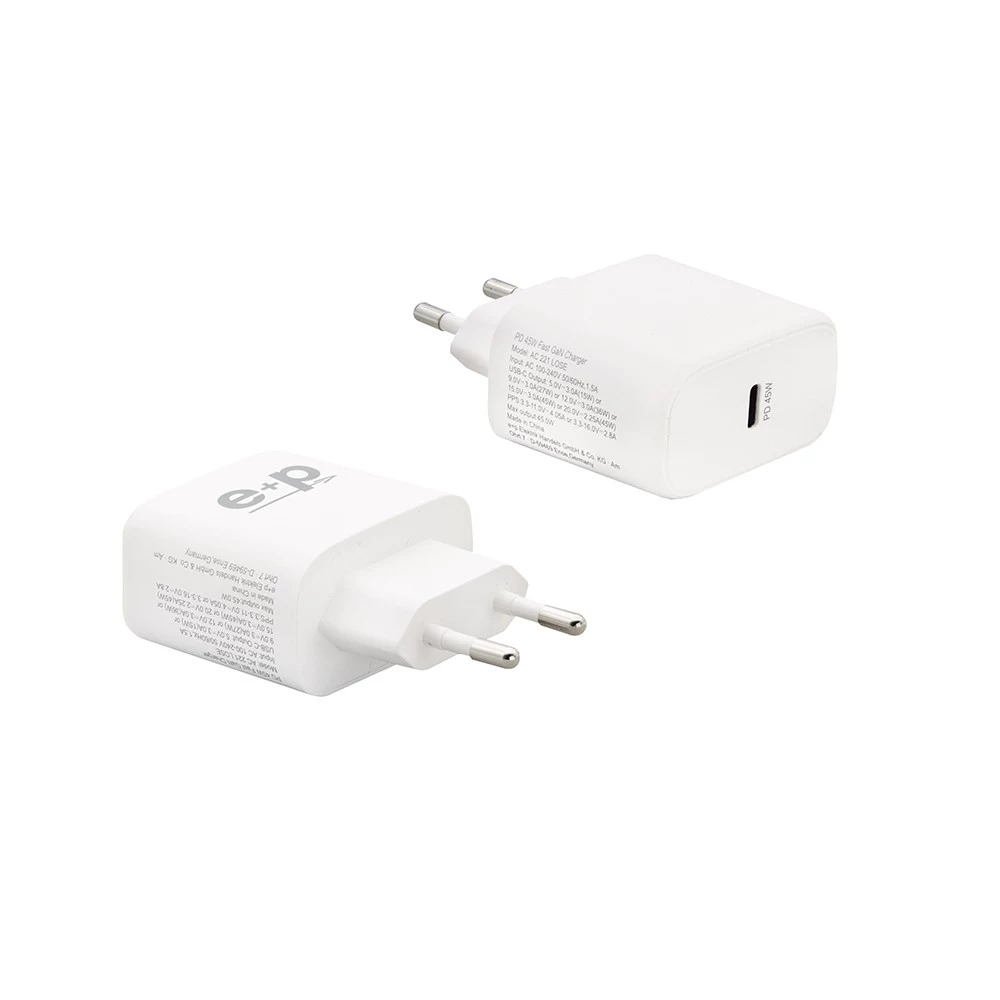 E+P AC221 USB-C GaN sienas lādētājs
