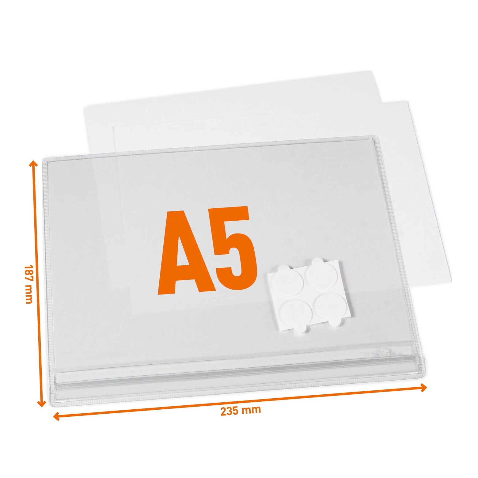 DURABLE 505719 ūdensnecaurlaidīgas pašlīmējošas A5 izvietošanas