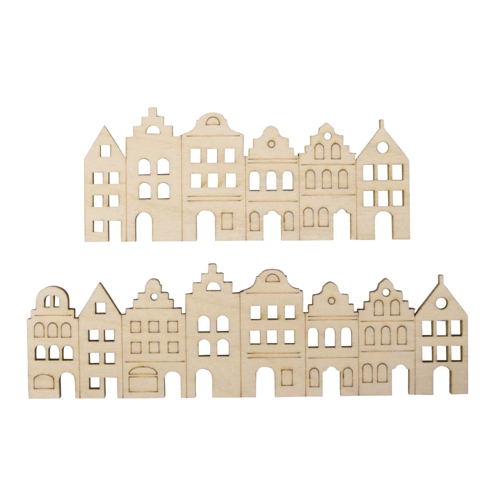Rayher dekoratīvs koka dēlītis Nordic Houses