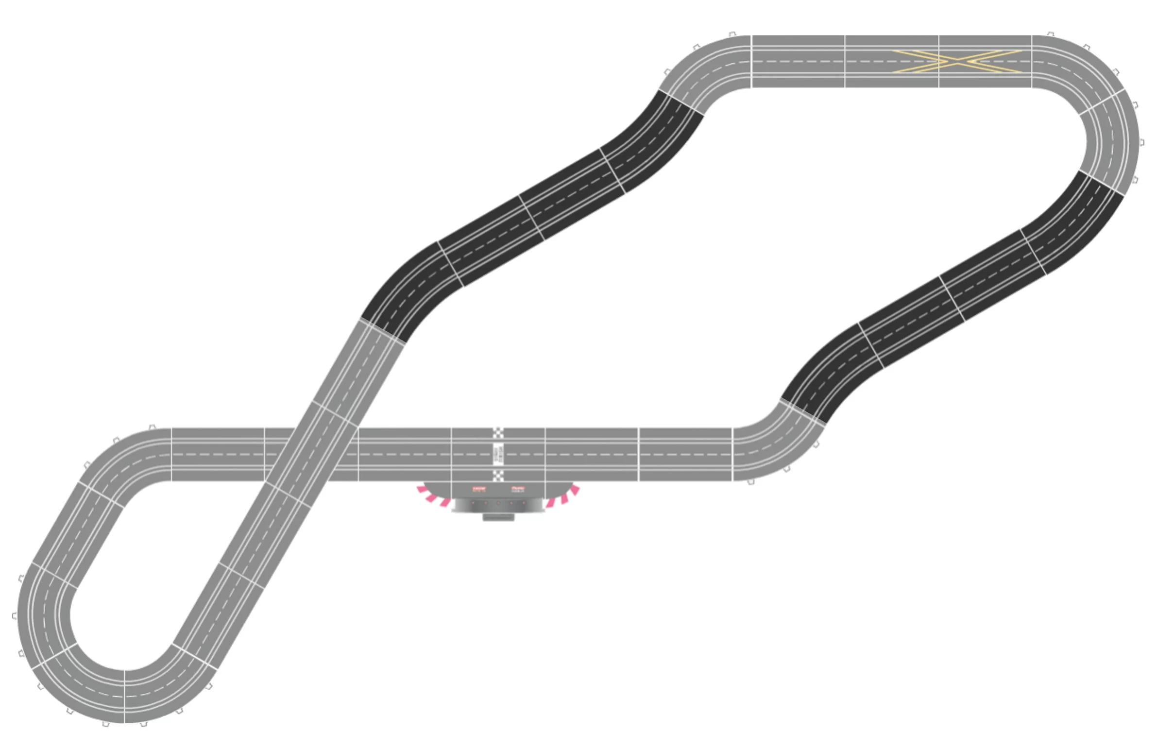 Carrera Digital 124 Ausbauset 4 sliežu