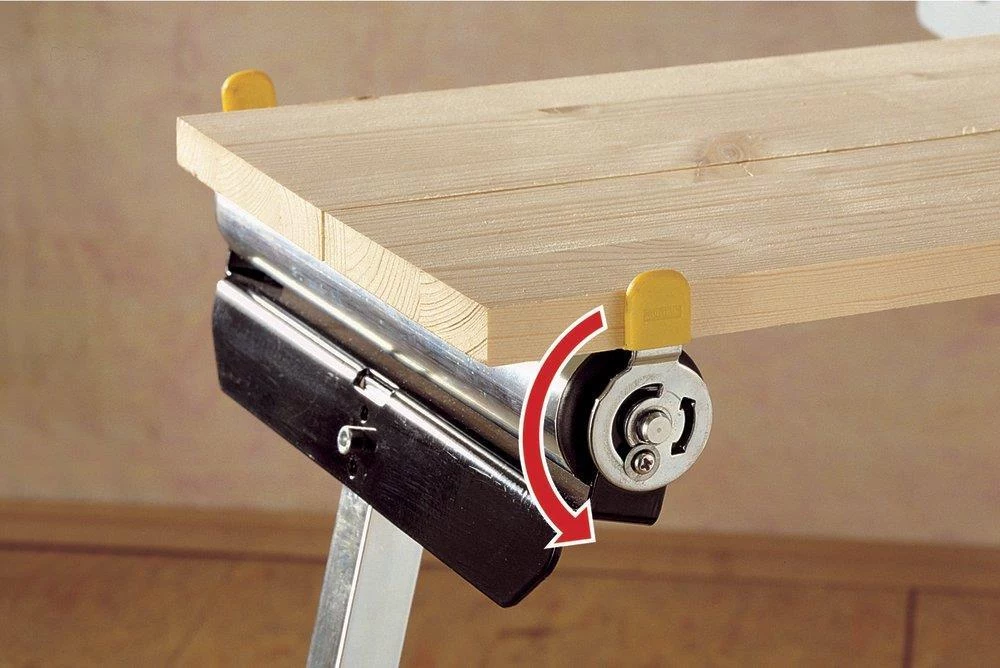 Wolfcraft 6119973 augstumā regulējams salokāms rullīšu
