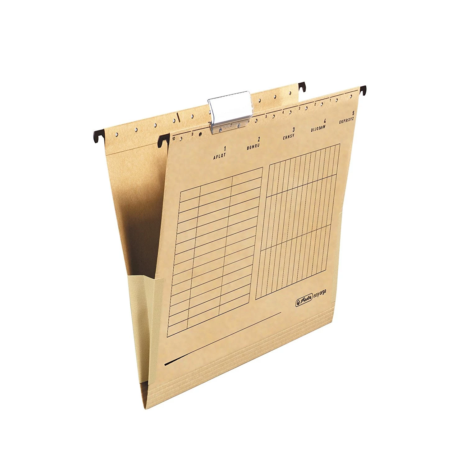 Herlitz 25 piekaramās mapes A4 brūnas