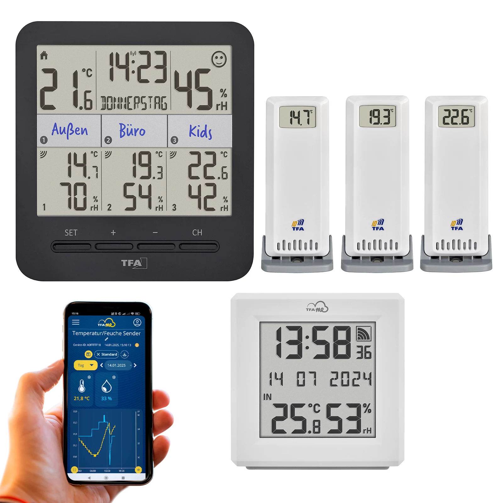 TFA Dostmann TFA.me komplekts ar