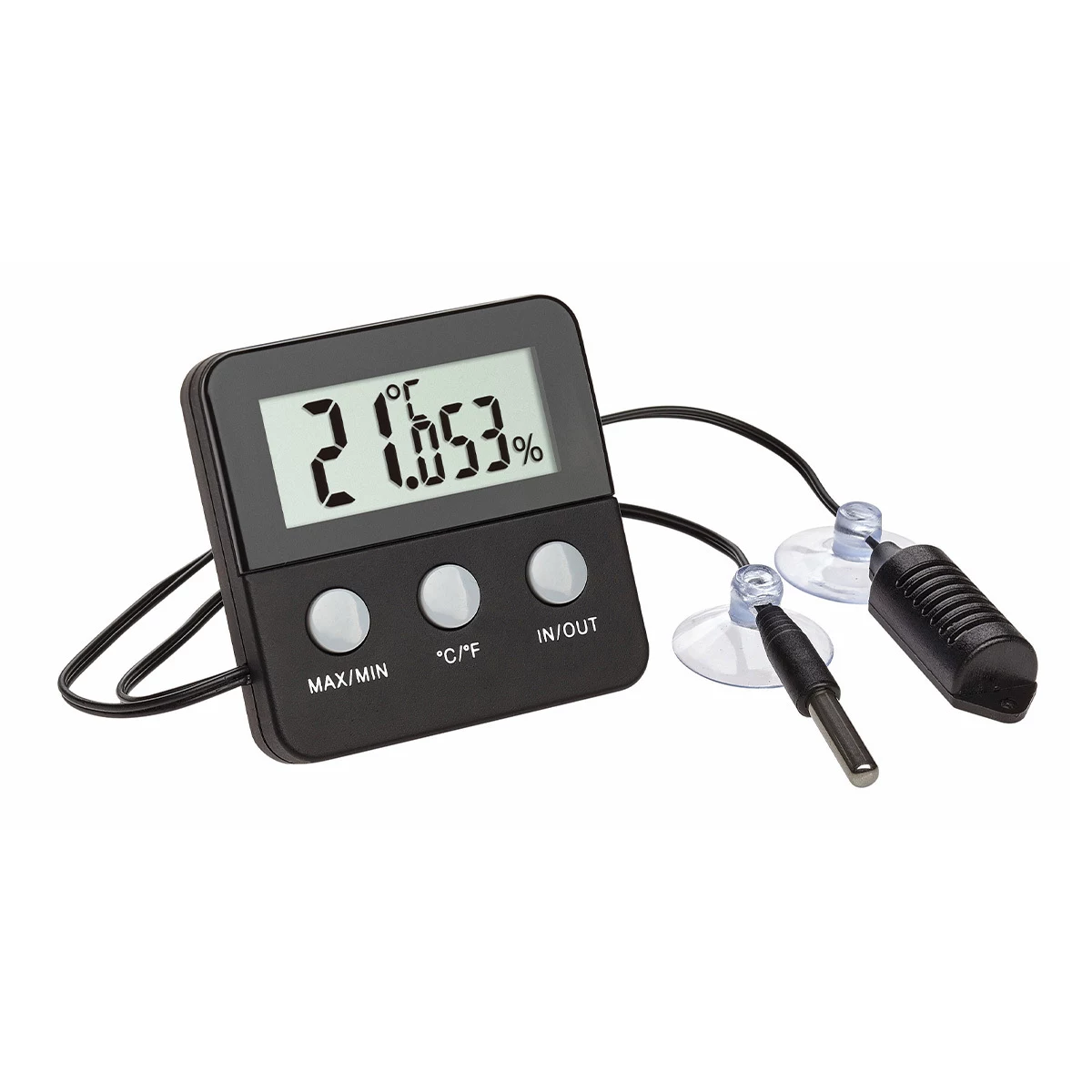 TFA TERRACHECK termo-/higrometrs melns (30.5044