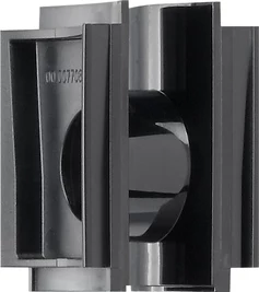 Gira System 55 savienojuma adapters, melns