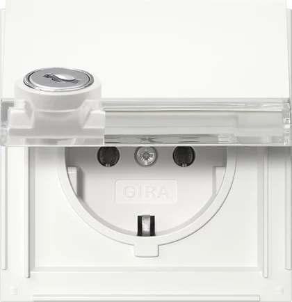 Gira 446766 SCHUKO kontaktligzda ar atslēgas