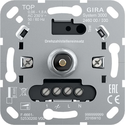 Gira ātruma regulatora ieliktnis 246000