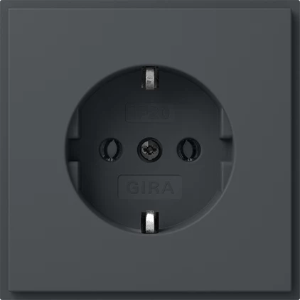Gira TX_44 SCHUKO kontaktligzdas ieliktnis, antracīta