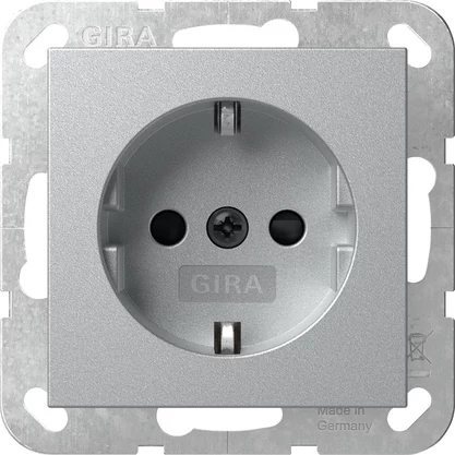 Gira SCHUKO kontaktligzda ar LED orientācijas