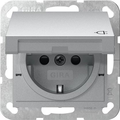Gira System 55 SCHUKO kontaktligzda ar