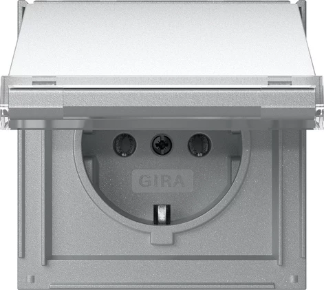 Gira TX_44 SCHUKO kontaktligzda ar atlokāmu