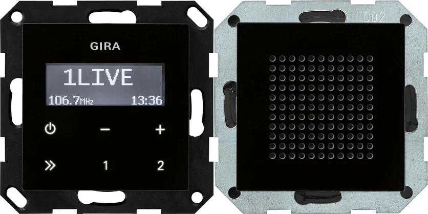 Gira 228005 RDS radio ieliktnis, iebūvējams