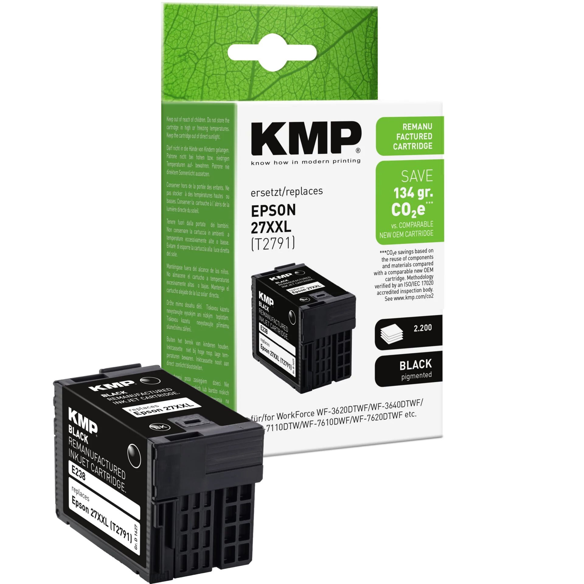 KMP saderīga tintes kasetne Epson 27XXL