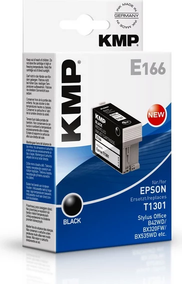 KMP E166 melna saderīga tintes kasetne