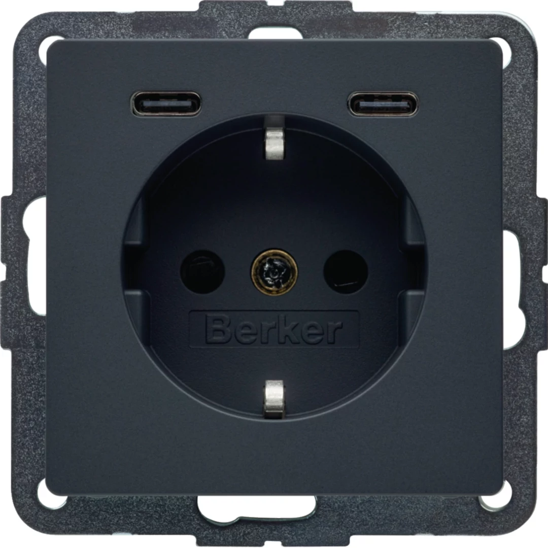 HAGER BERKER 48156086 Schuko kontaktligzda ar