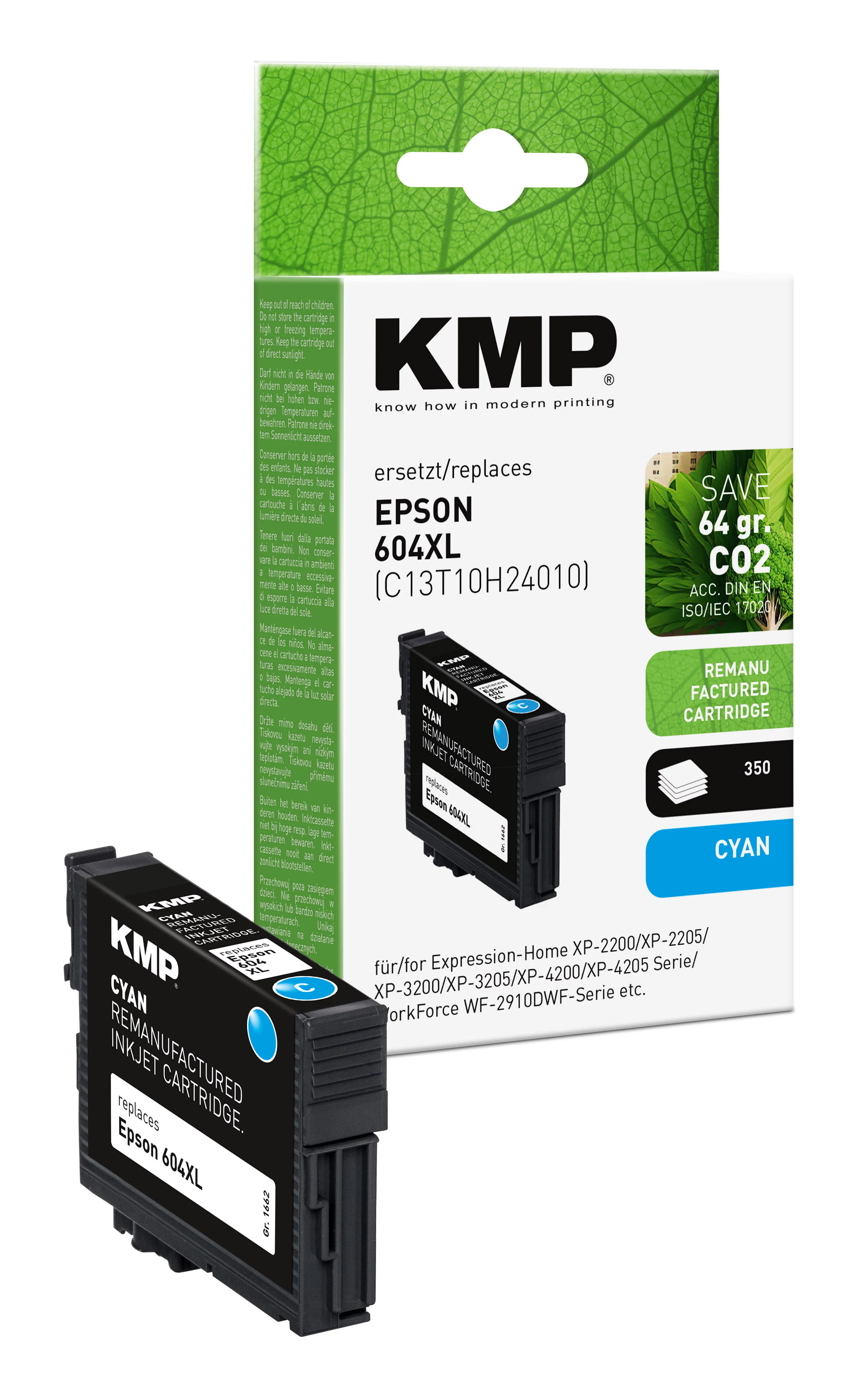KMP Cyan saderīgs tintes kārtridžs Epson
