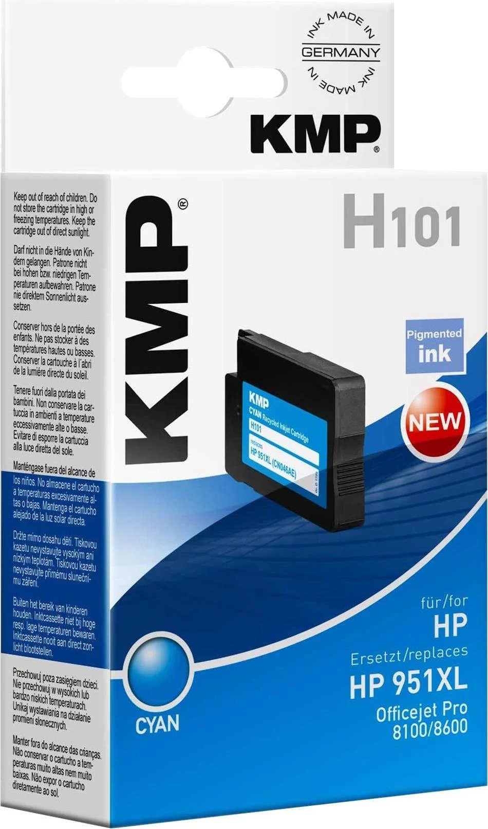 KMP PRINTTECHNIK tintes kasetne, aizstāj HP