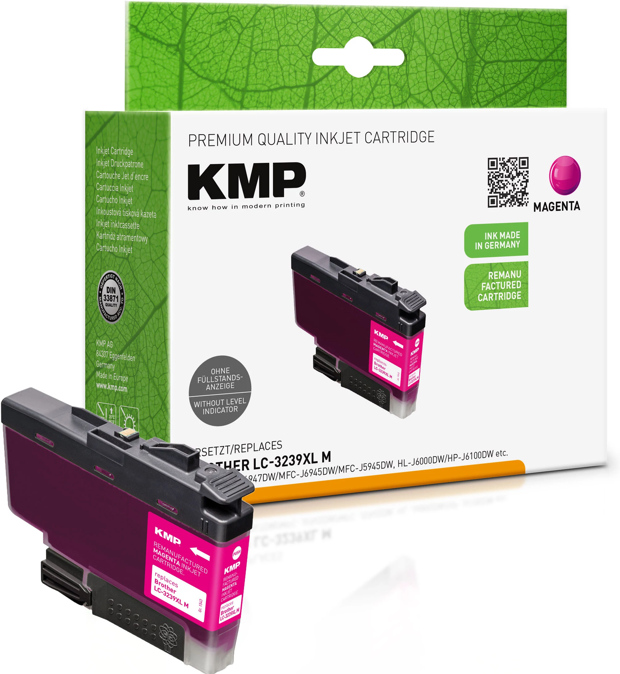 KMP magenta tintes kārtridžs, saderīgs ar