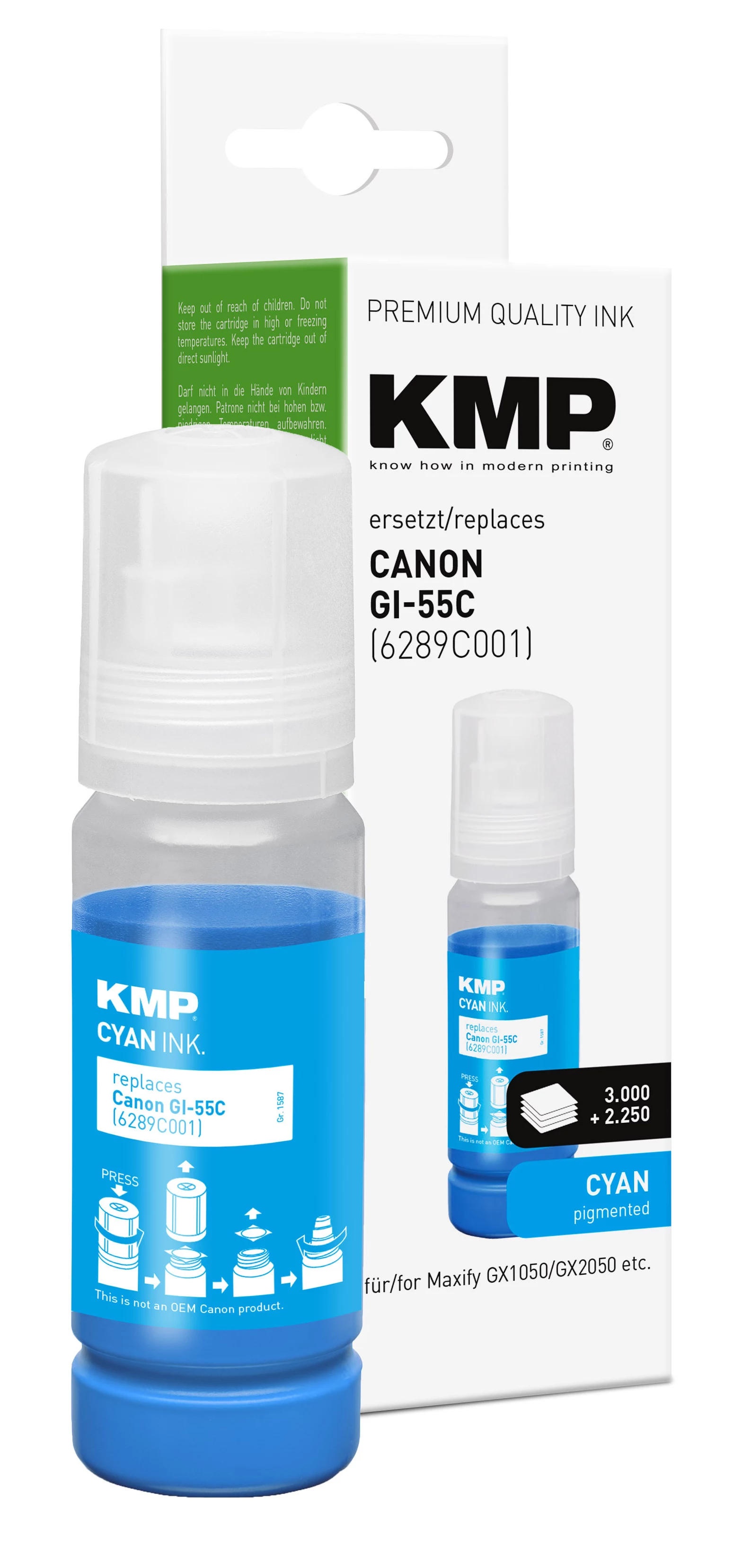 KMP papildināšanas tinte zila 70 ml