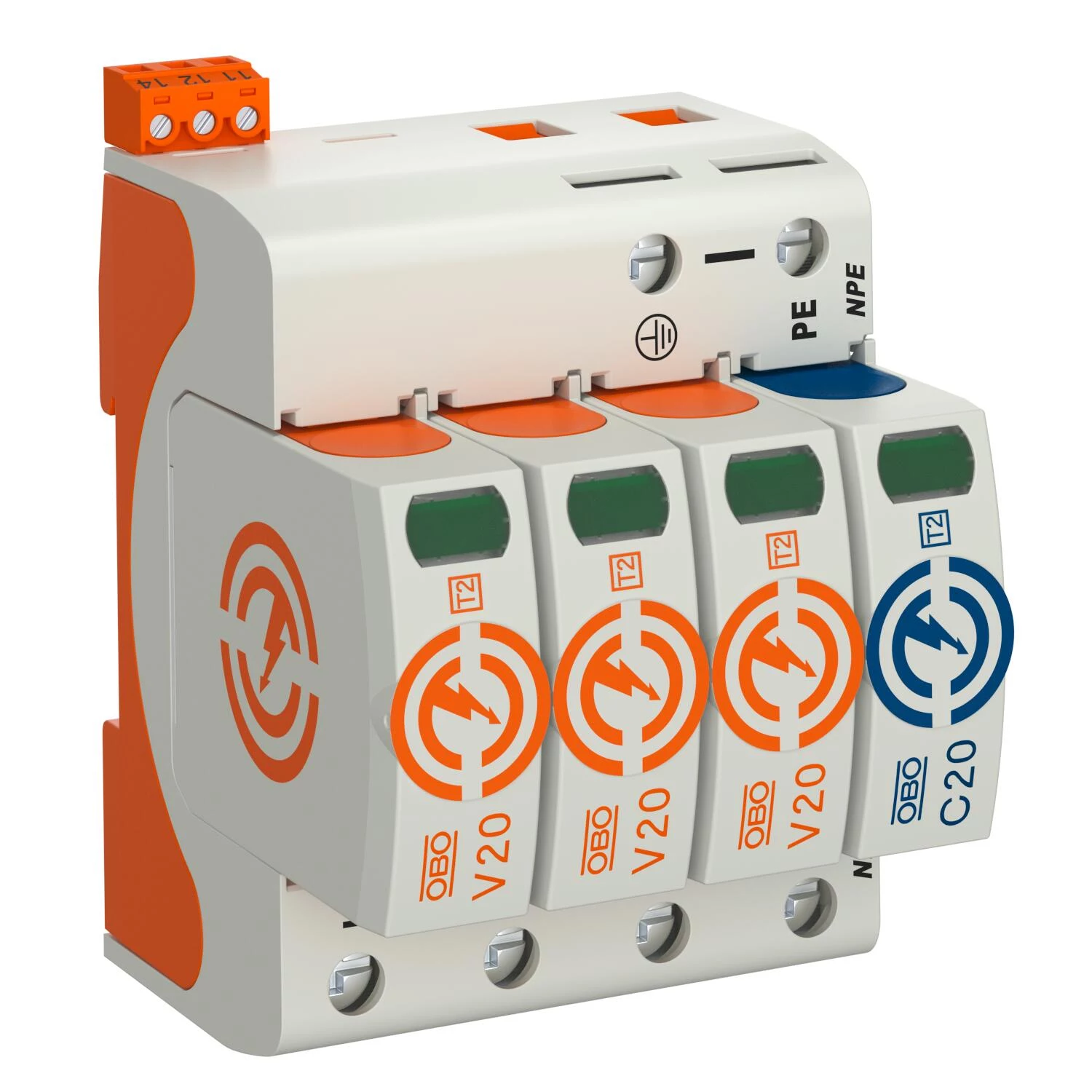 OBO BETTERMANN SurgeController V20 V20-3+NPE+FS-280 3-polārais