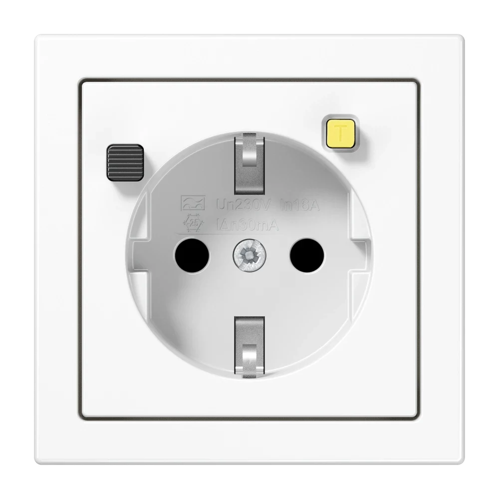 Jung LS5520.30WW FI-SCHUKO kontaktligzda ar