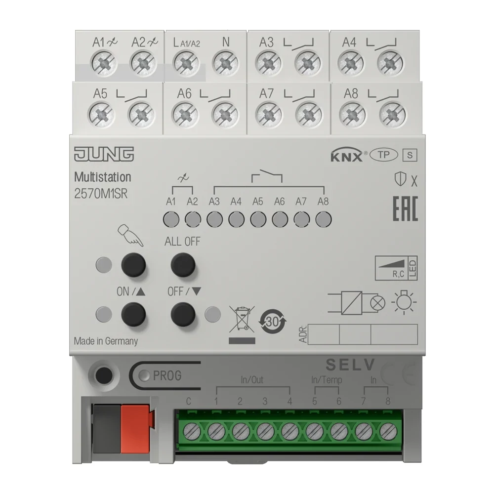 JUNG 2570M1SR KNX IP Multistation, DIN