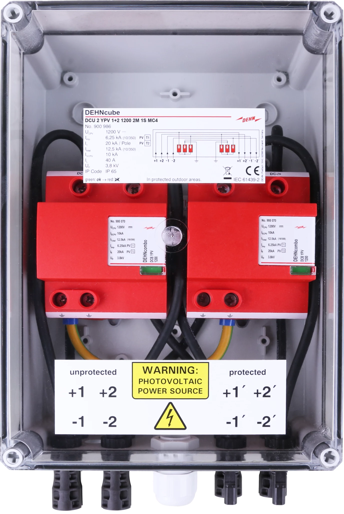 DEHN DCU 2 YPV 1+2 1200